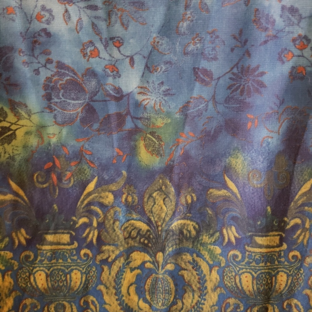Blue Boho Print Tank Dress - Picture 4 of 6